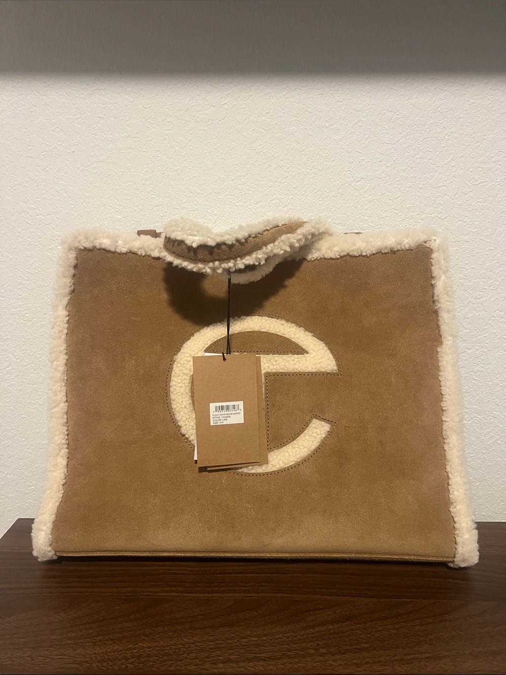 Limited Edition Ugg Telfar Tote Bag- Camel